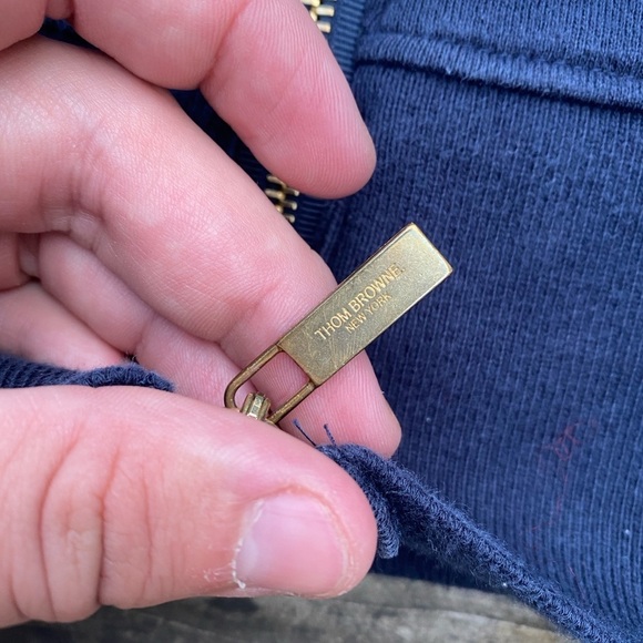 Thom Browne 4 Bar Hoodie Sweater Size 3 - Picture 14 of 16